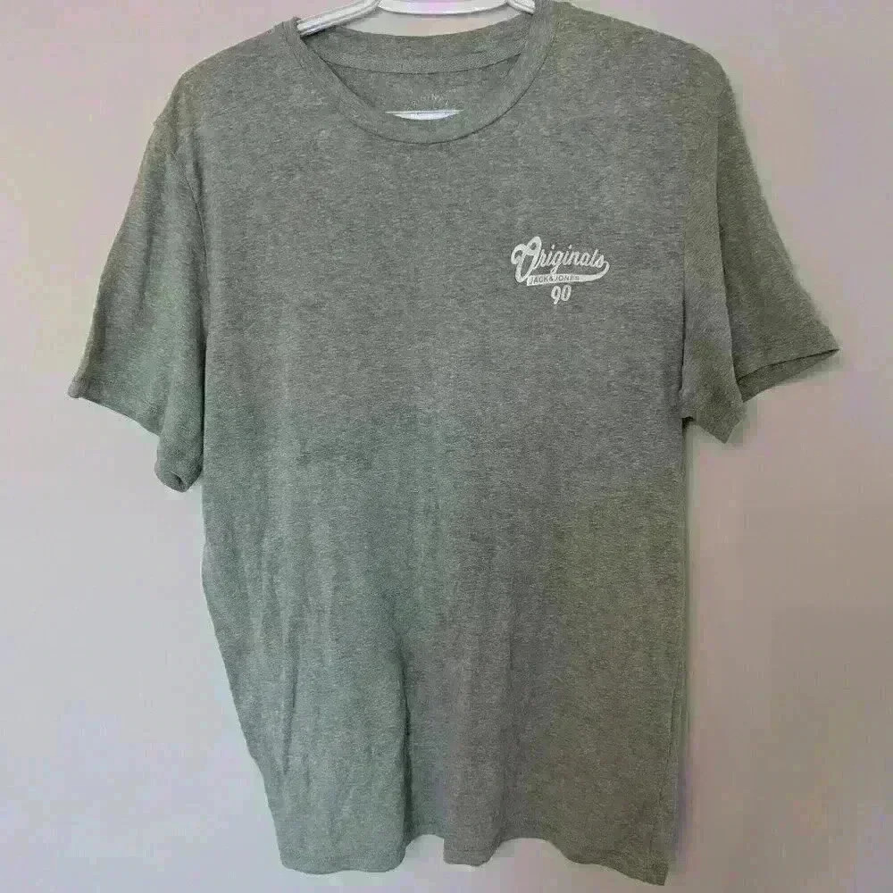 Jack & Jones ,  green, crew neck, t-shirt, size L